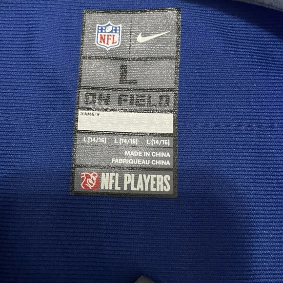 Eli Manning #10 New York Giants Youth Large Blue NFL Jersey - Picture 3 of 8